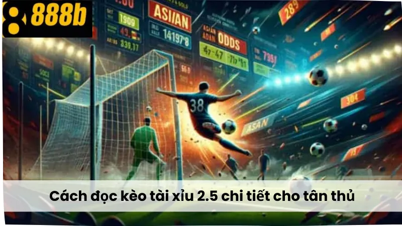 Cách đọc kèo tài xỉu 2.5 chi tiết cho tân thủ